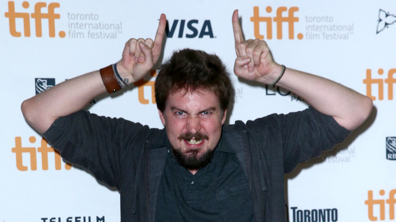 Adam Wingard making faces