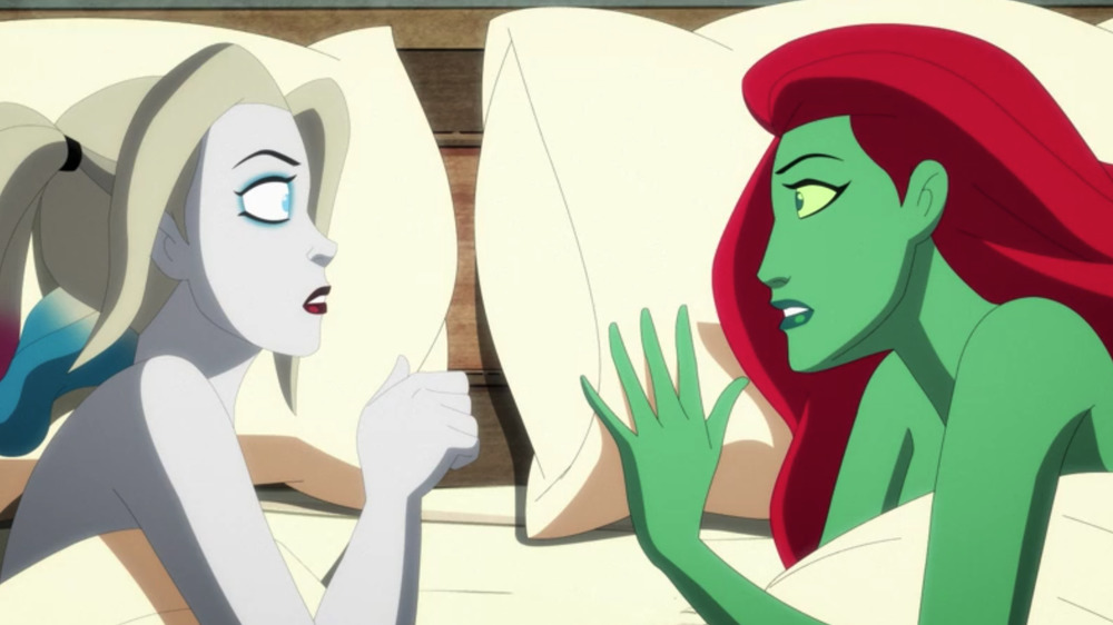 Harley and Ivy shocked in bed