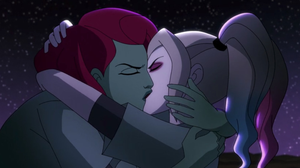 Harley and Ivy's first kiss 