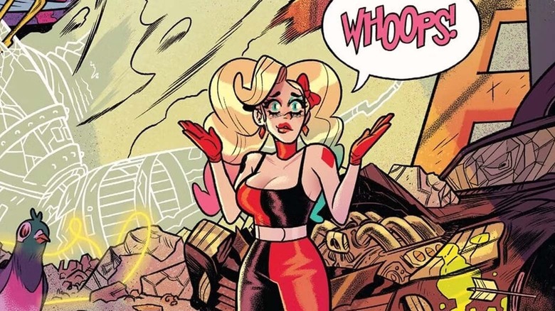 Harley Quinn accidentally travels through time