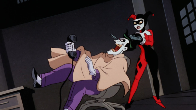 Joker and Harley Quinn talking