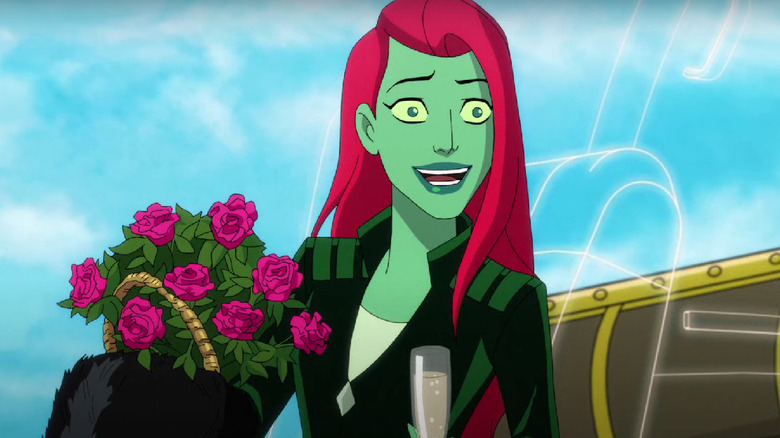 Poison Ivy looks happy