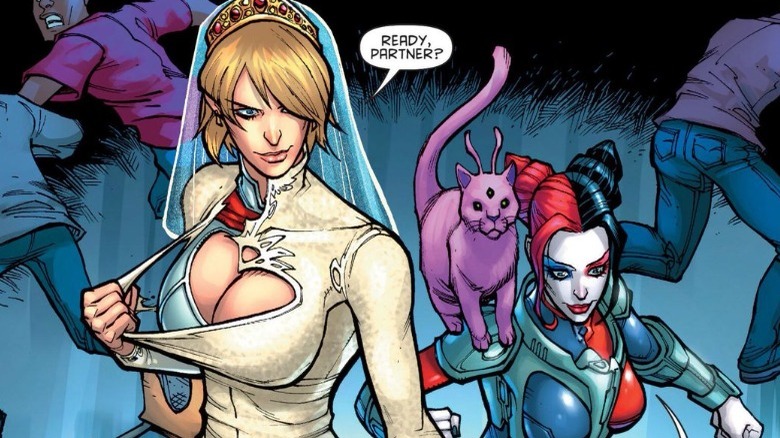 Power Girl and Harley Quinn