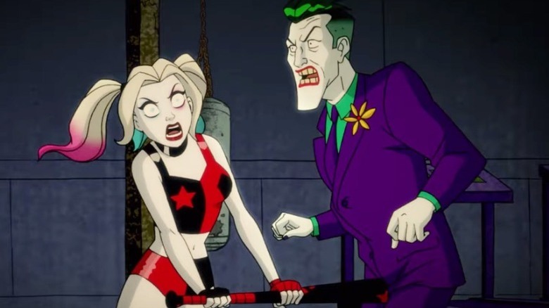 Harley hitting Joker