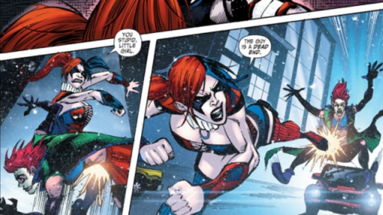 Harley fighting Joker's daughter