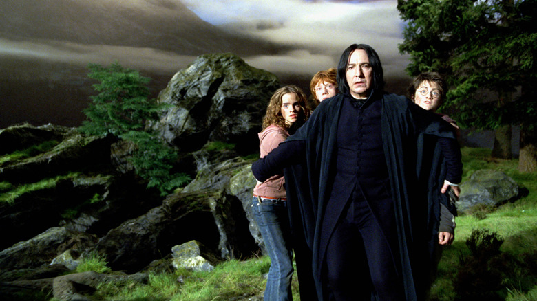 Snape protects the students