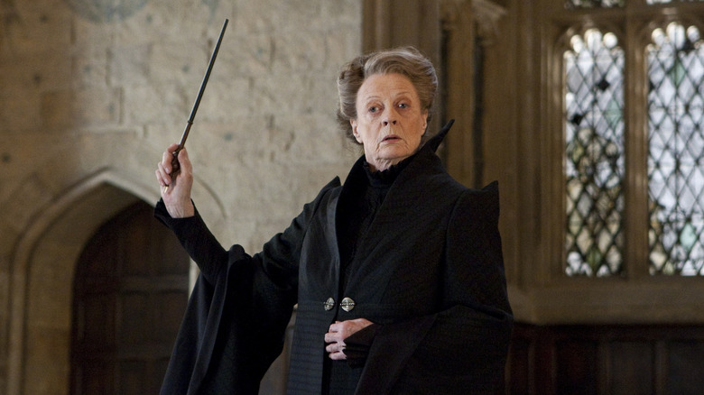 McGonagall raising wand