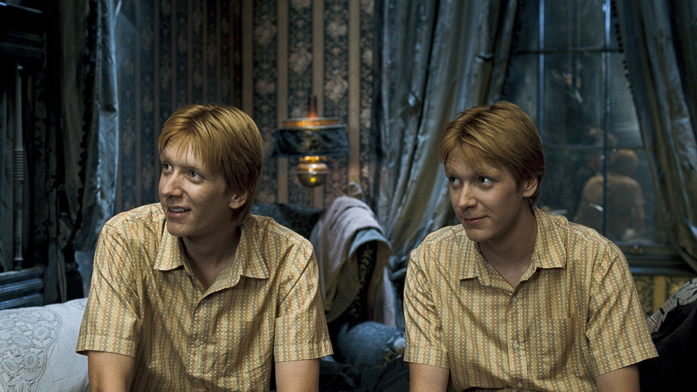 Oliver Phelps and James Phelps in Harry Potter