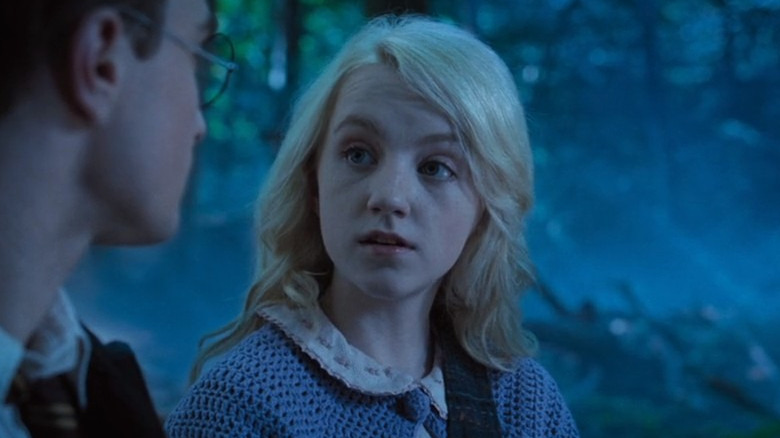 Luna Lovegood with her mouth open