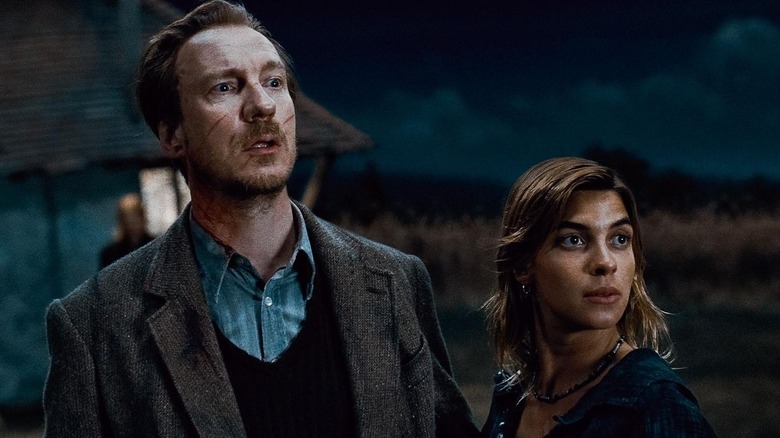 Lupin and Tonks Harry Potter in shock