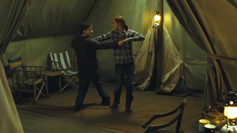 Harry and Hermione dancing