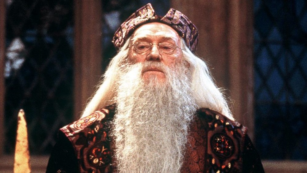 Dumbledore addressing students