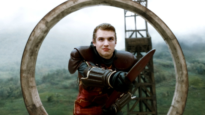 Cormac guards the goalposts