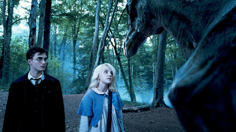 Luna and Harry with thestral