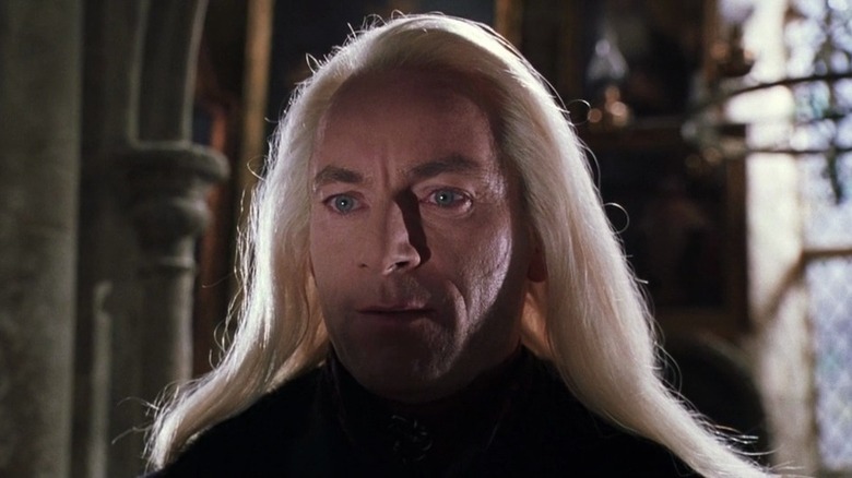 Lucius Malfoy scowling