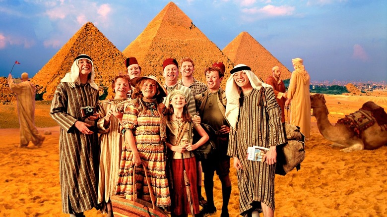 The Weasley family on holiday in Egypt