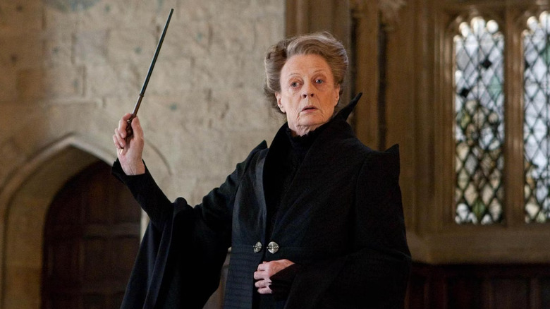 McGonagall raising wand