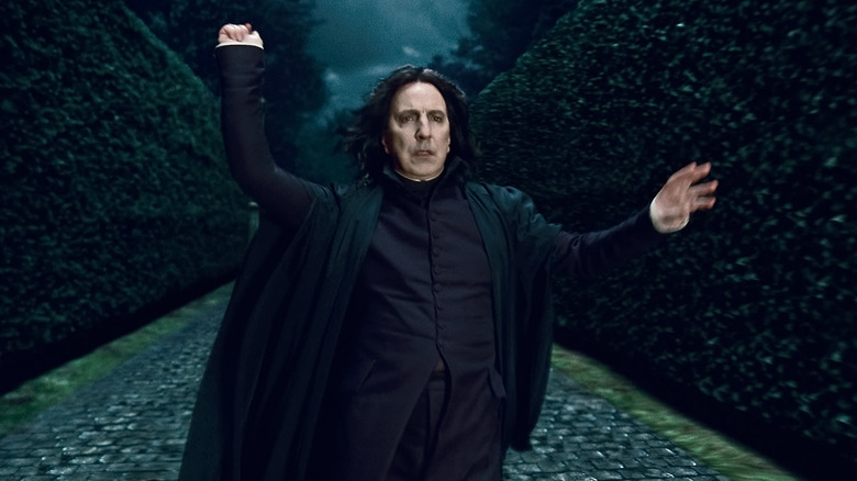 Snape casting spell