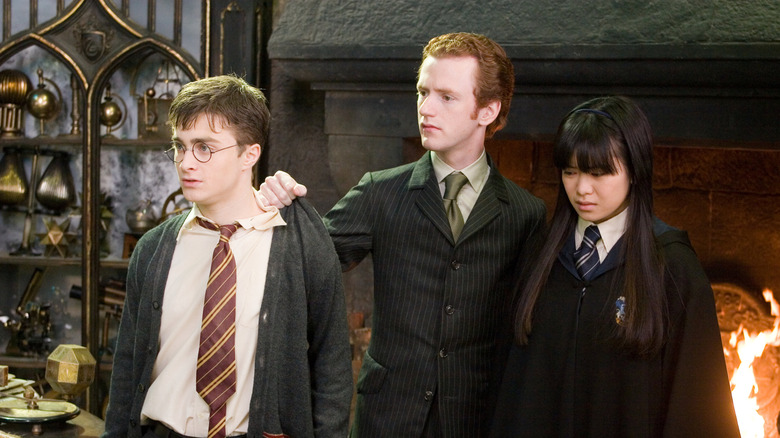 Harry Potter Percy Weasley Cho Chang fireplace