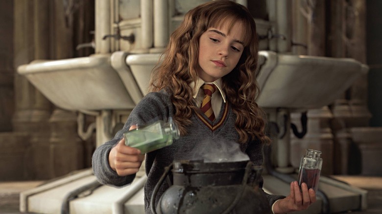 Hermione making Polyjuice Potion