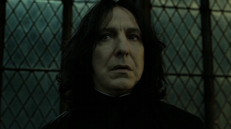 Snape staring scared