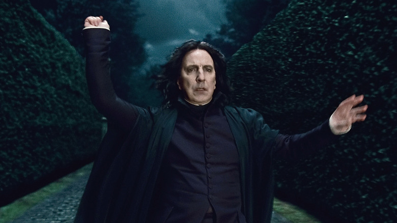 Snape casting spell