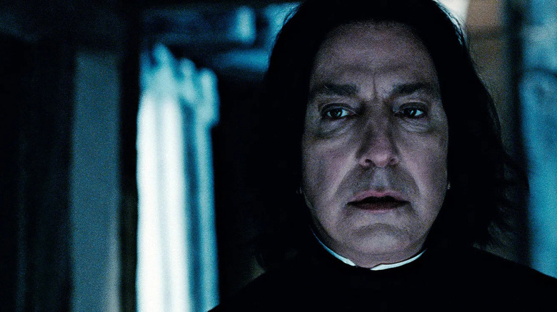 Snape staring scared