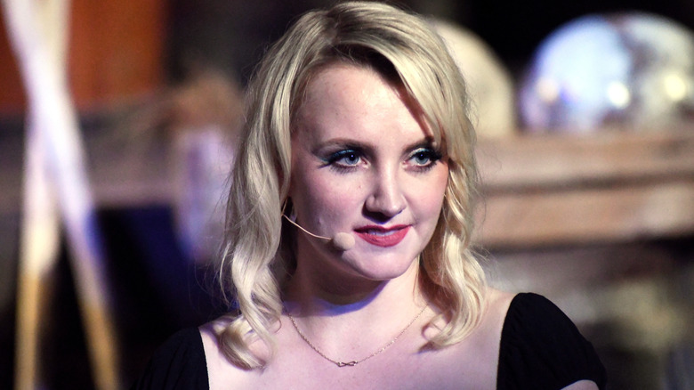 Evanna Lynch looking to side