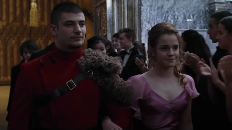 Krum leading Hermione onto the Yule Ball dance floor