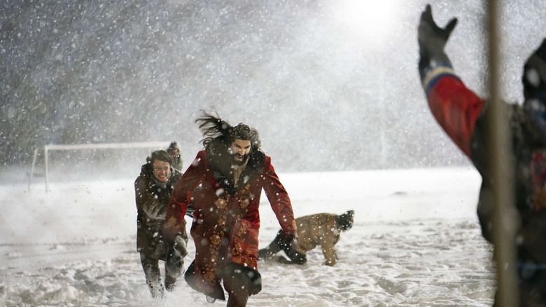 Guillermo chases Nandor in snow