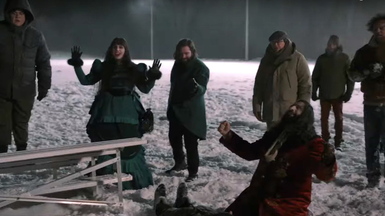 Vampires being dramatic in snow