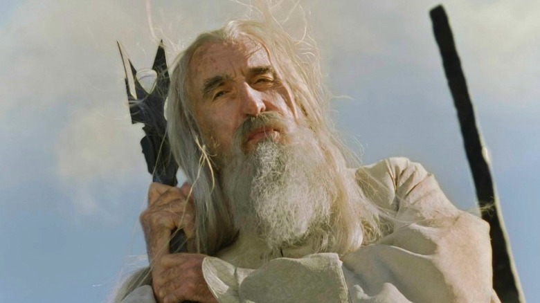 Christopher Lee as Saruman 