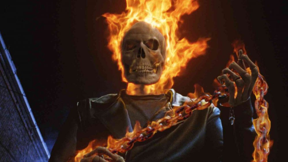 Nicholas Cage as Johnny Blaze in 2007's Ghost Rider