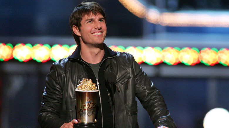 Tom Cruise smiling at MTV Movie Awards