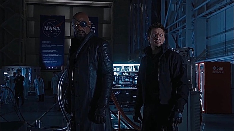 Nick Fury and Hawkeye