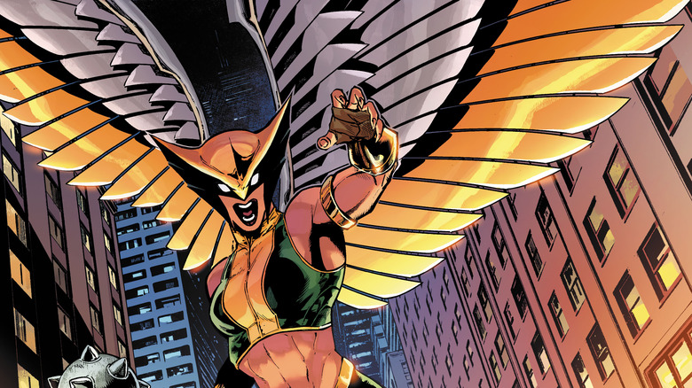 Hawkgirl ready to attack