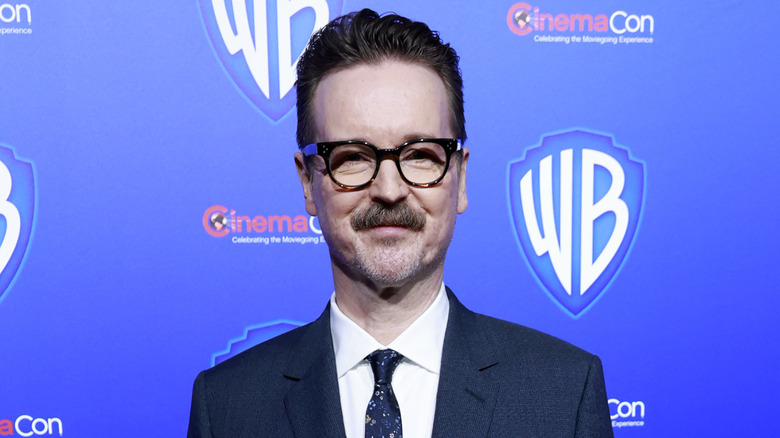 Matt Reeves glasses mustache