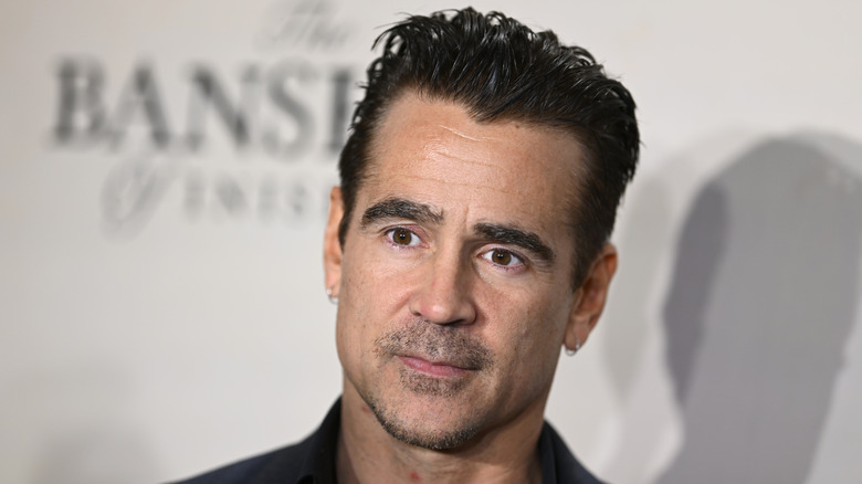 Colin Farrell smirking