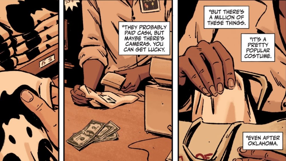 Rorschach panels alluding to Watchmen reference