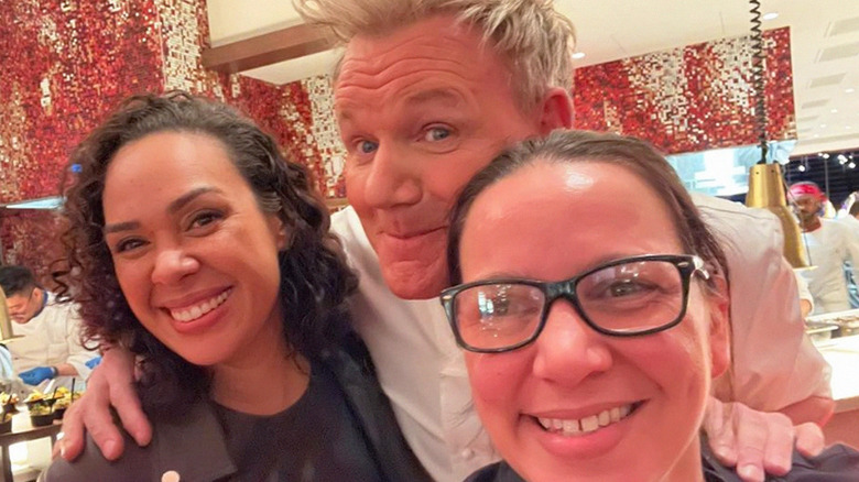 Ariel Smiling With Gordon Ramsay