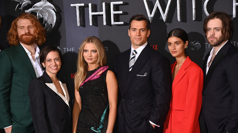 Henry Cavill Witcher cast on red carpet