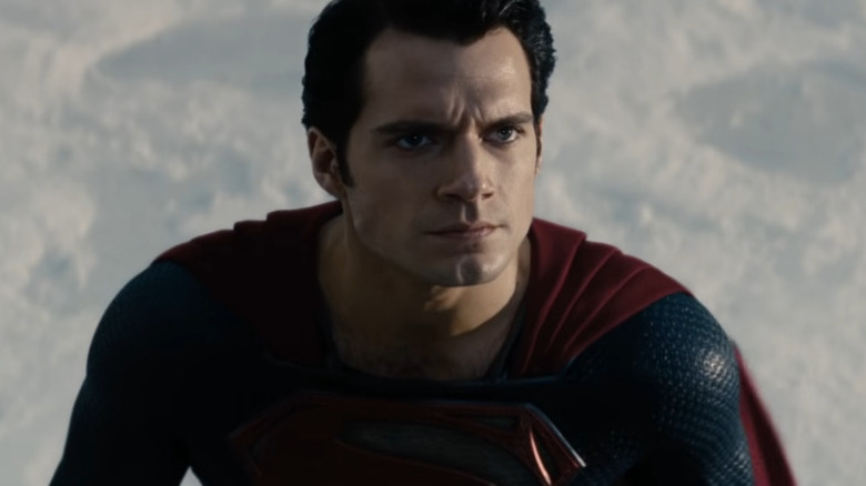 Superman getting ready to fly in Man of Steel