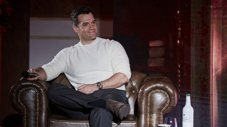 Henry Cavill attending The Witcher presser event