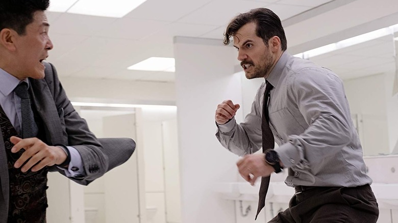 Henry Cavill fighting in Mission: Impossible - Fallout