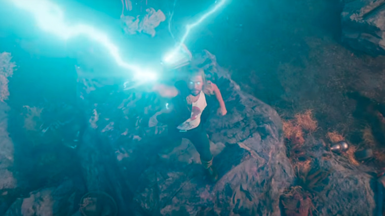 Thor summoning lightning