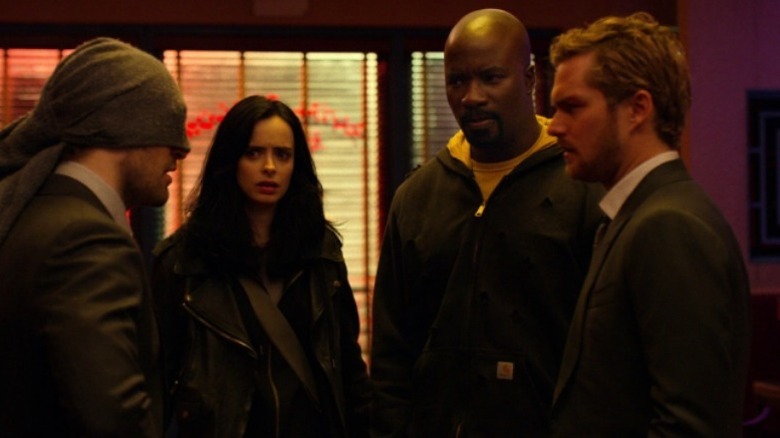 The Defenders talking