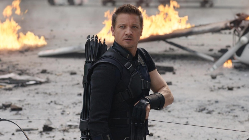 Hawkeye preparing to shoot