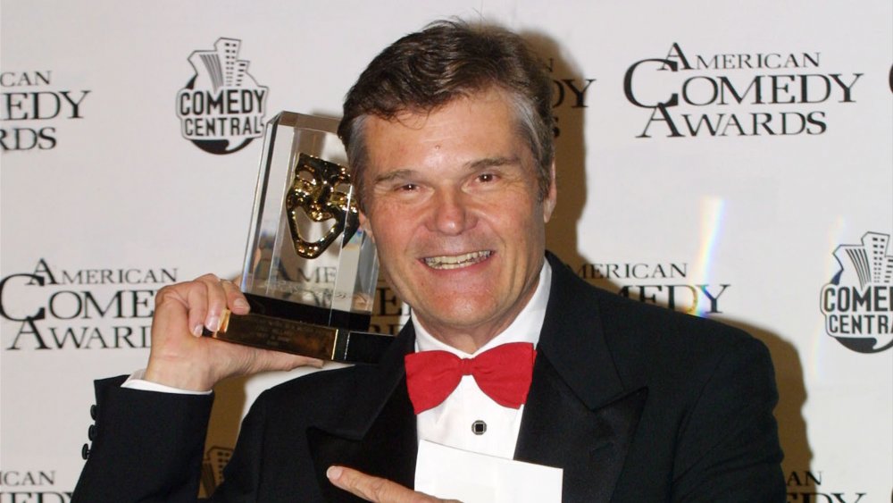 Fred Willard in 2001 after winning an award for his role in Best In Show at the American Comedy Awards