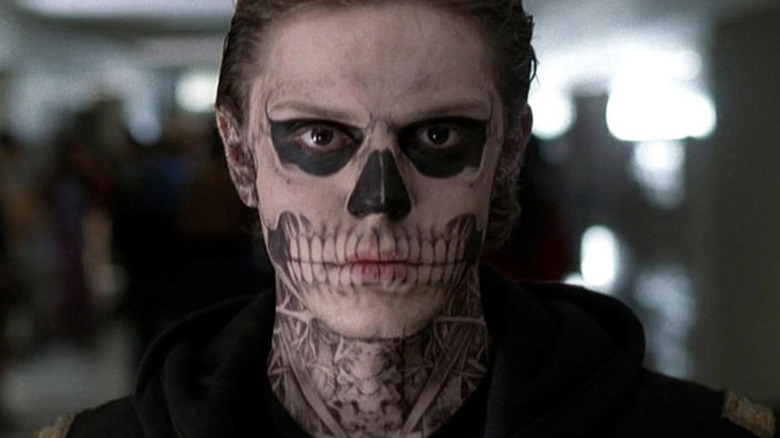 Tate Langdon (Evan Peters) in school hallway