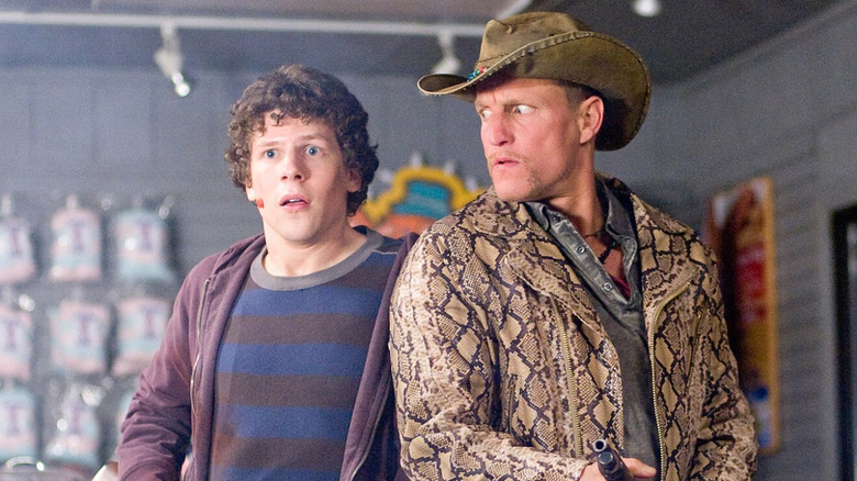 Tallahassee (Woody Harrelson) and Columbus (Jesse Eisenberg) in Zombieland: Double Tap